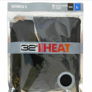 32 Degrees HEAT Women's Base Layer Legging Pant Black Size Medium NWT